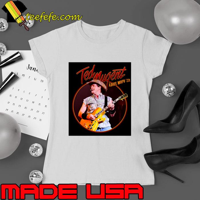 Ted Nugent Adios Mofo 23 Singer Play Guitar T-Shirt