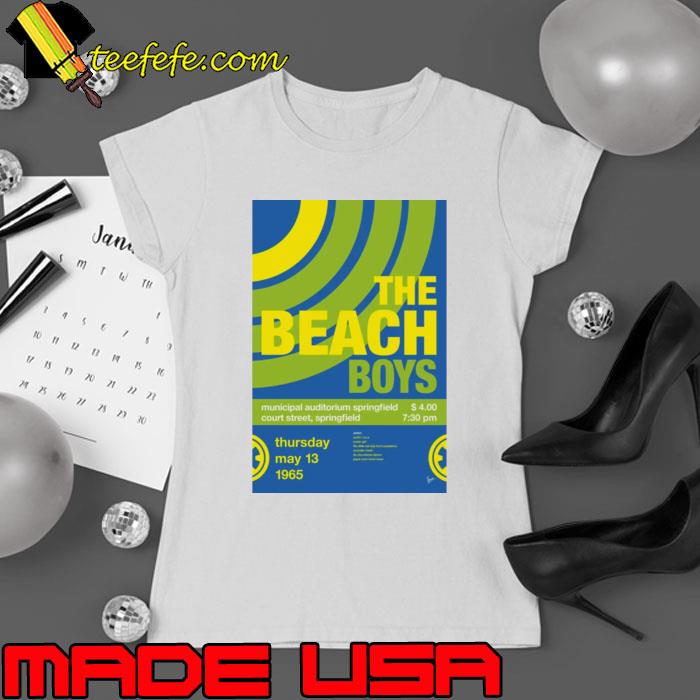 The Beach Boys Municipal Auditorium Springfield Court Street Concert T-Shirt Ladies tee The Beach Boys Municipal Auditorium Springfield Court Street Concert T-Shirt Ladies tee