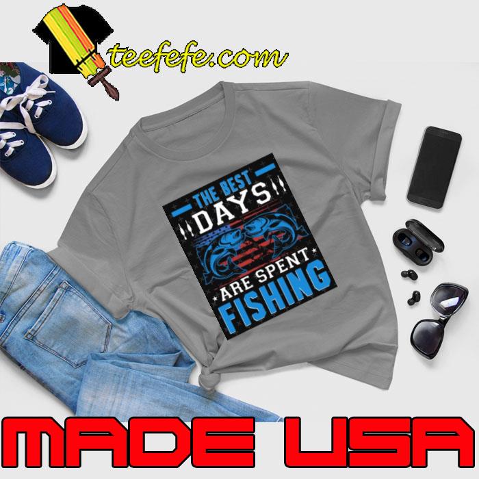 The best days are spent fishing american flag stars T-Shirt Unisex The best days are spent fishing american flag stars T-Shirt Unisex