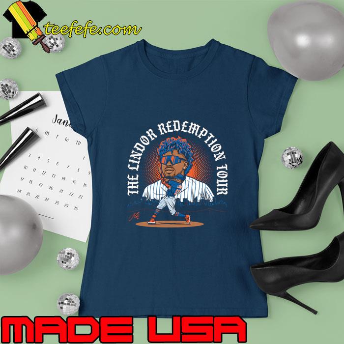The Lindor Redemption Tour Francisco Baseball T-Shirt Ladies tee The Lindor Redemption Tour Francisco Baseball T-Shirt Ladies tee