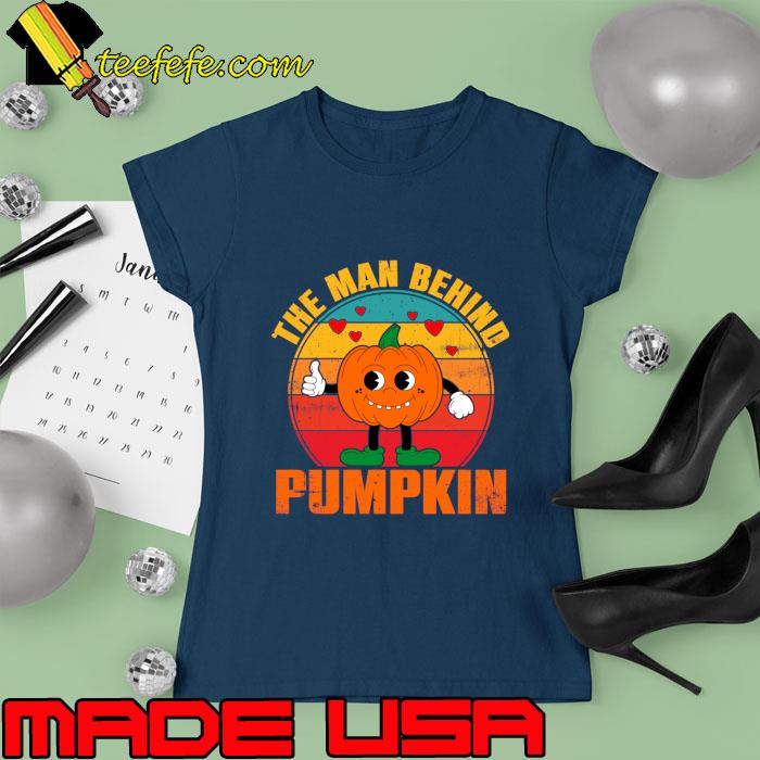 The Man Behind the Pumpkin Vintage Halloween T-Shirt Ladies tee The Man Behind the Pumpkin Vintage Halloween T-Shirt Ladies tee