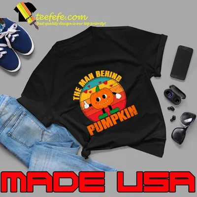 The Man Behind the Pumpkin Vintage Halloween T-Shirt