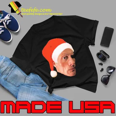 The Rock Eyebrow Raise Face Christmas Meme Shirt