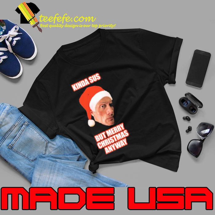 The Rock Eyebrow Raise Sus Christmas Meme Unisex Sweatshirt - Teeruto