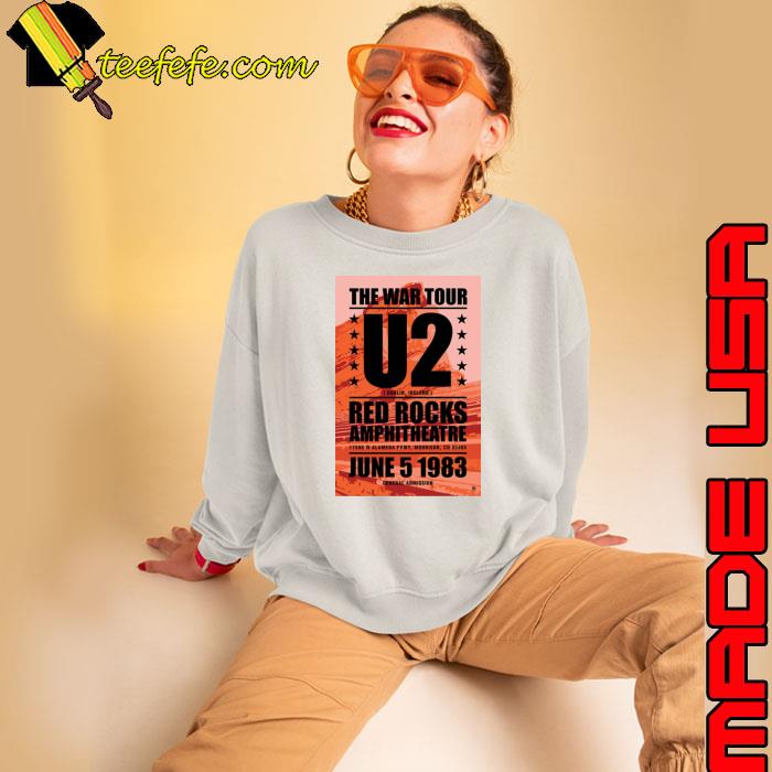 The War Tour U2 Red Rocks Amphitheatre concert T-Shirt