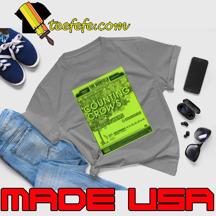 The Warfield Very Special Night Of Best Of Counting Crows Concert T-Shirt Unisex The Warfield Very Special Night Of Best Of Counting Crows Concert T-Shirt Unisex