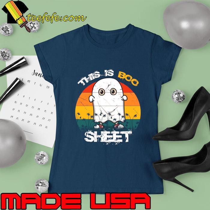 This is boo sheet Vintage Hallowen Sunset T-Shirt Ladies tee This is boo sheet Vintage Hallowen Sunset T-Shirt Ladies tee
