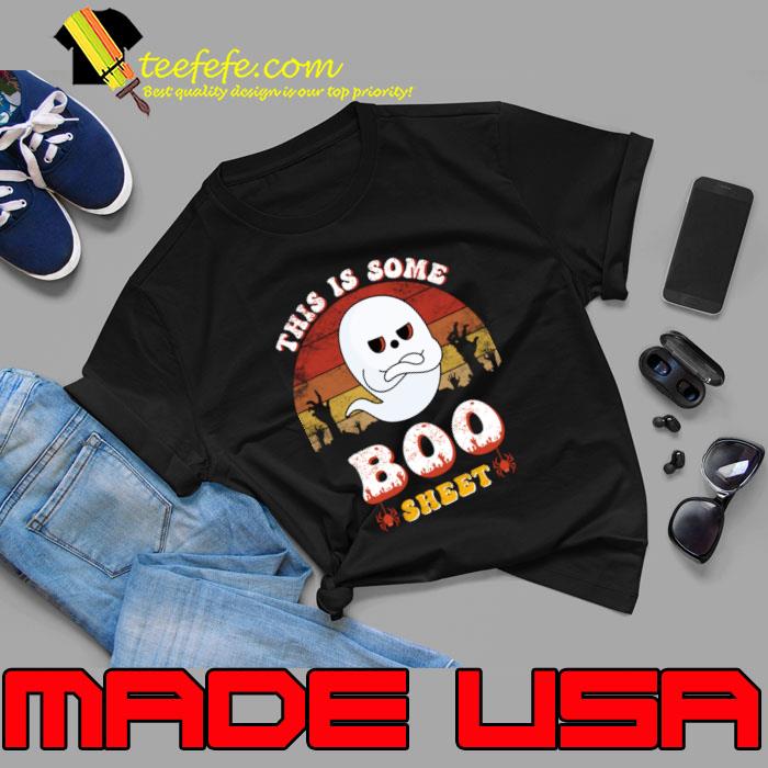 This is Some Boo Sheet Ghost Scary Vintage Sunset T-Shirt