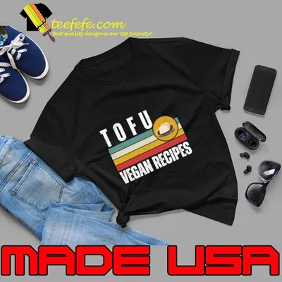 Tofu Vegan Recipes Healthy Veggies Lover Vintage T-Shirt