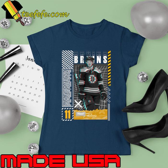 Trent Frederic an American professional ice hockey Bruins T-Shirt Ladies tee Trent Frederic an American professional ice hockey Bruins T-Shirt Ladies tee