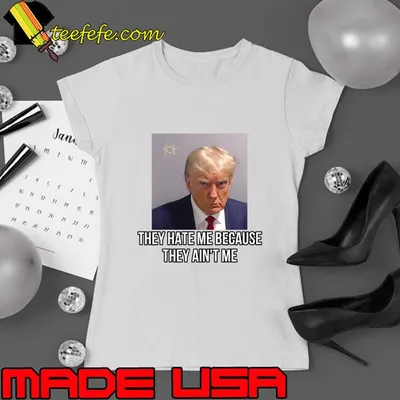 Trump Mug Shot They Hate Me Because They Ain’t Me T-Shirt