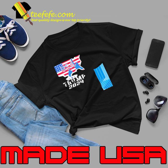 Usa Donald Trump 2024 Statue Of Liberty While House American Flag shirt Usa Donald Trump 2024 Statue Of Liberty While House American Flag shirt
