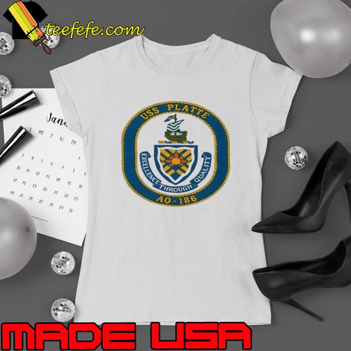 Uss platte excellence through quality ao 186 s Ladies tee Uss platte excellence through quality ao 186 s Ladies tee