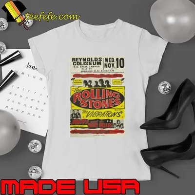 Vintage 70s Rock Concert The Rolling Stones The Vibrations poster T-Shirt