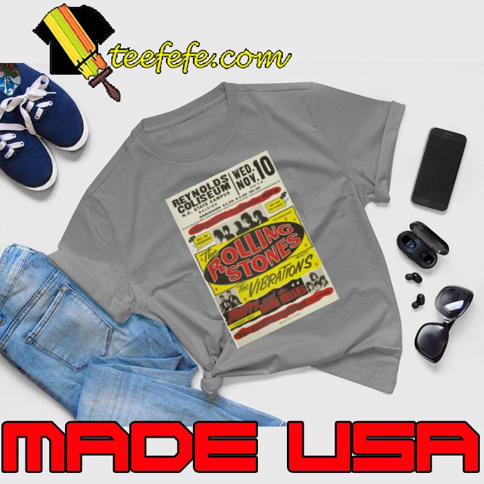 Vintage 70s Rock Concert The Rolling Stones The Vibrations poster T-Shirt Unisex Vintage 70s Rock Concert The Rolling Stones The Vibrations poster T-Shirt Unisex
