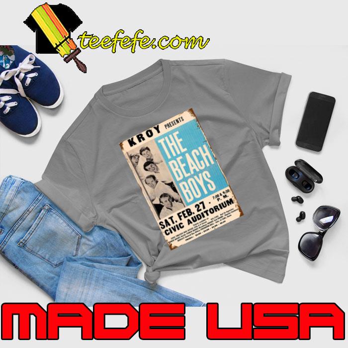 Vintage Beach Boys Kroy present Civic Auditorium Concert T-Shirt Unisex Vintage Beach Boys Kroy present Civic Auditorium Concert T-Shirt Unisex