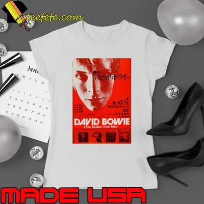Vintage David Bowie And The Spiders From Mars Concert T-Shirt