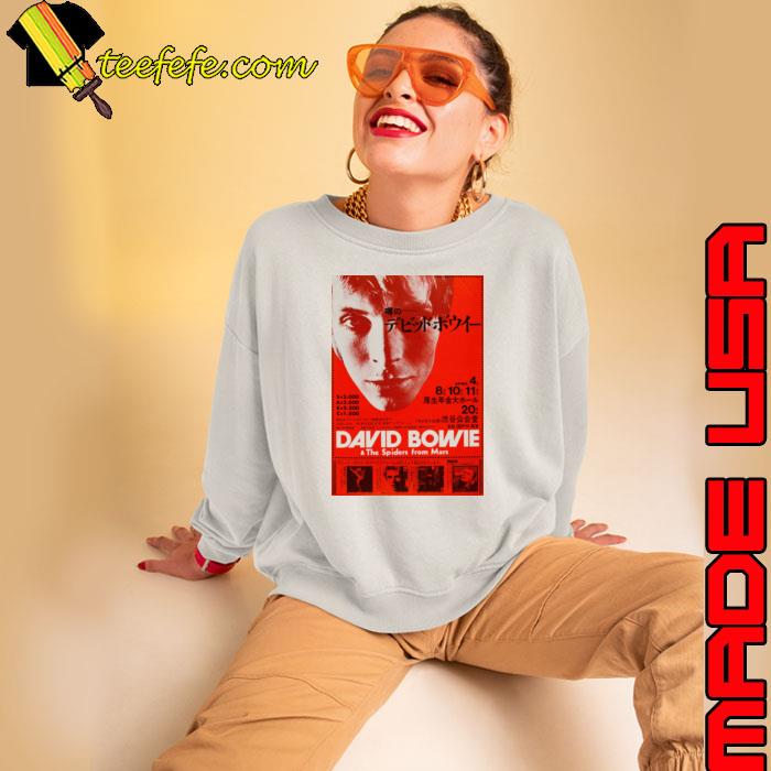 Vintage David Bowie And The Spiders From Mars Concert T-Shirt Sweatshirt Vintage David Bowie And The Spiders From Mars Concert T-Shirt Sweatshirt