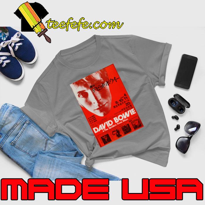 Vintage David Bowie And The Spiders From Mars Concert T-Shirt Unisex Vintage David Bowie And The Spiders From Mars Concert T-Shirt Unisex
