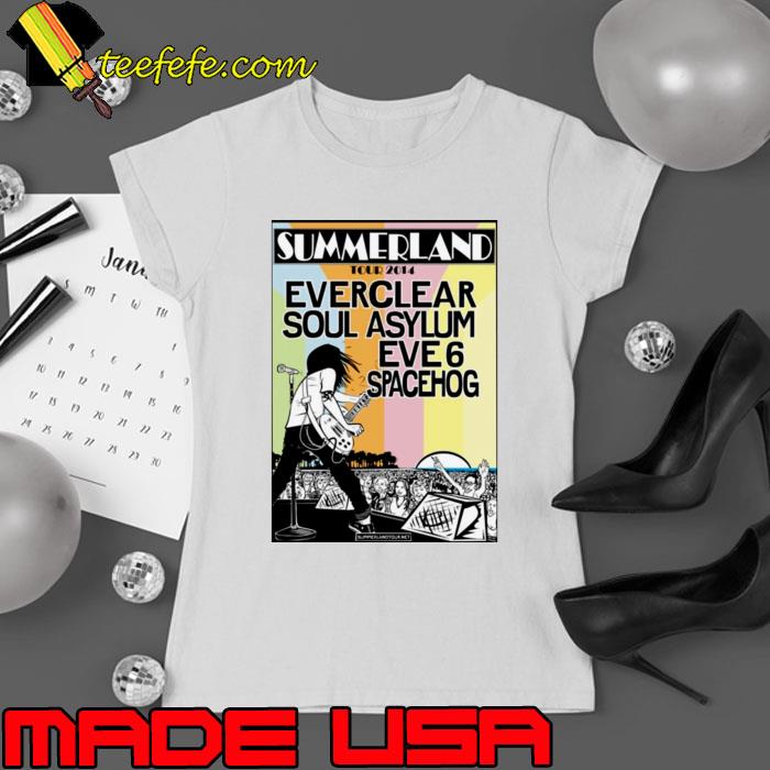 Vintage Summerland Tour 2014 Everclear Soul Asylum Concert T-Shirt