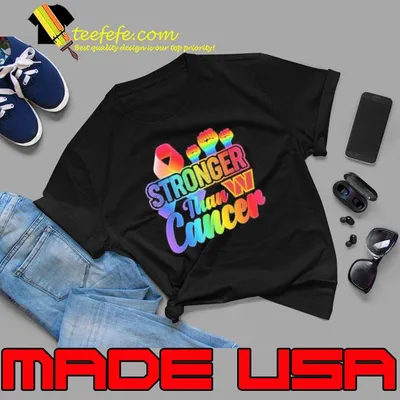 Washington Commanders Stronger Than Cancer 2023 Rainbow Shirt