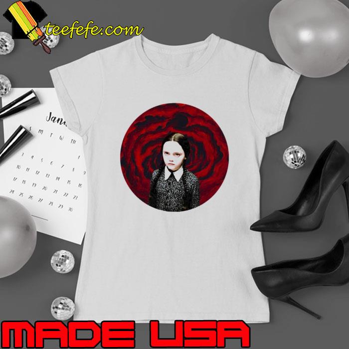 Wednesday Addams Hellscape Halloween Shirt Ladies tee Wednesday Addams Hellscape Halloween Shirt Ladies tee