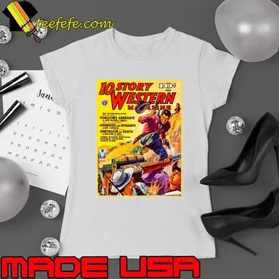 10 Story Western Magazine Cover April 1943 Poster T-Shirt
