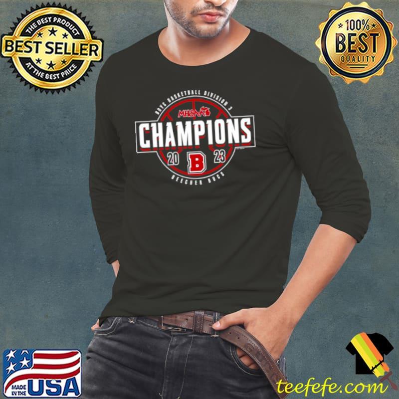 2023 MHSAA Boys Basketball Division 3 Champions Beecher Bucs s Long Sleeve Tee 2023 MHSAA Boys Basketball Division 3 Champions Beecher Bucs s Long Sleeve Tee