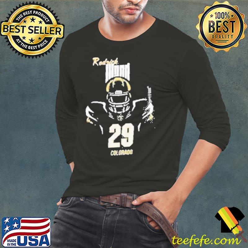 29 Rodrick Ward Silhouette Colorado Buffaloes Football Shirt Long Sleeve Tee 29 Rodrick Ward Silhouette Colorado Buffaloes Football Shirt Long Sleeve Tee