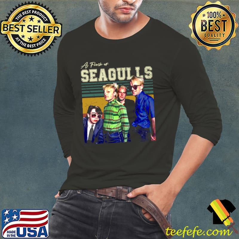 A Flocks Of Seagulls Vintage AFOS Hits the High Notes New Wave Music T-Shirt Long Sleeve Tee A Flocks Of Seagulls Vintage AFOS Hits the High Notes New Wave Music T-Shirt Long Sleeve Tee