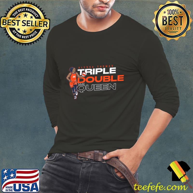 Alyssa Thomas Triple Double Queen American professional basketball forward T-Shirt Long Sleeve Tee Alyssa Thomas Triple Double Queen American professional basketball forward T-Shirt Long Sleeve Tee