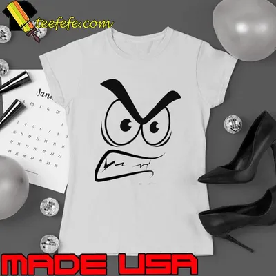 Angry Eyes Cartoon Shirt