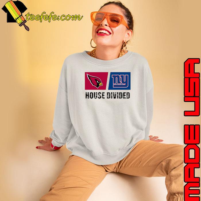 Arizona Cardinals vs New York Giants House Divided Shirt Sweatshirt Arizona Cardinals vs New York Giants House Divided Shirt Sweatshirt