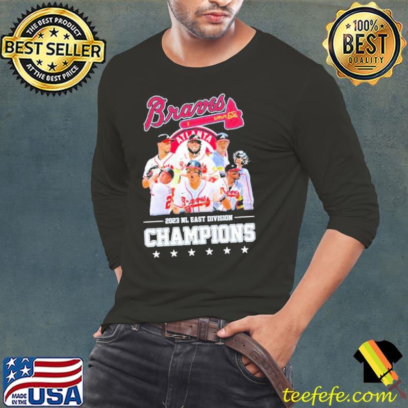 Atlanta Braves 2023 NL East Division Champions Shirt Long Sleeve Tee Atlanta Braves 2023 NL East Division Champions Shirt Long Sleeve Tee