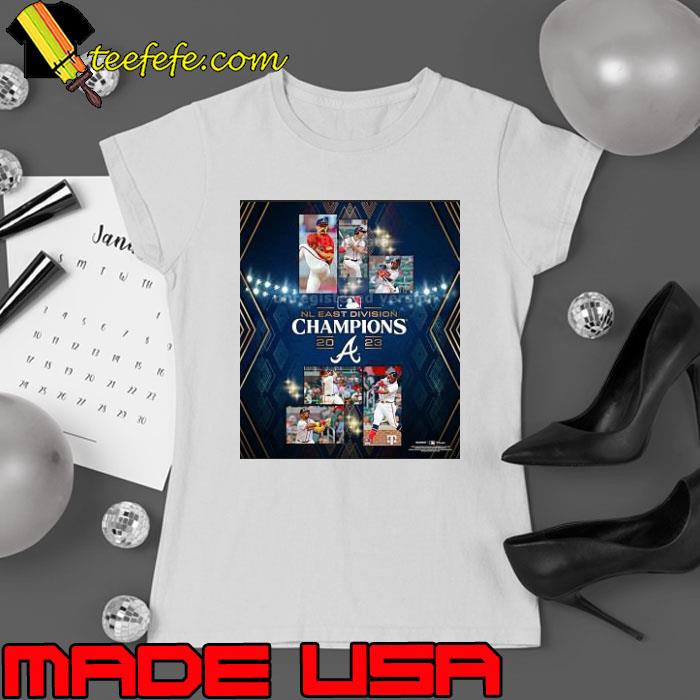 Atlanta Braves Fanatics Authentic 2023 NL East Division Champions Potter shirt