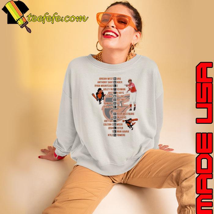baltimore orioles Jordan westburg anthony santander ryan mountcastle and Shirt Sweatshirt baltimore orioles Jordan westburg anthony santander ryan mountcastle and Shirt Sweatshirt