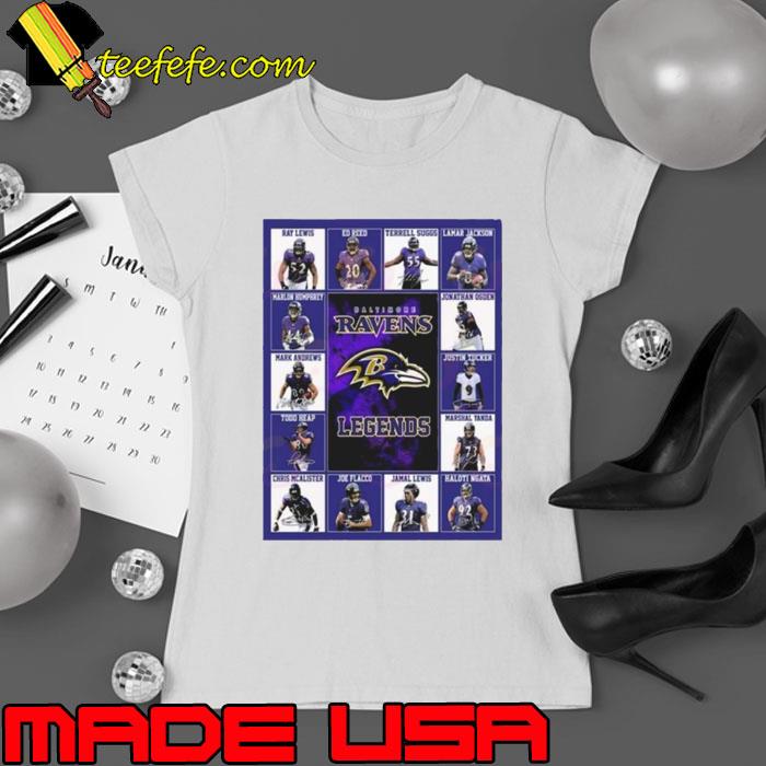 Baltimore Ravens Legends Players 2023 Signatures shirt
