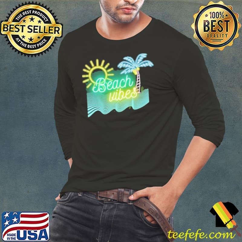 Beach Vibes Blue Shirt Long Sleeve Tee Beach Vibes Blue Shirt Long Sleeve Tee