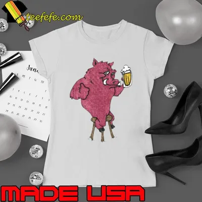 Beer Drinking Razorback Hog Vintage shirt