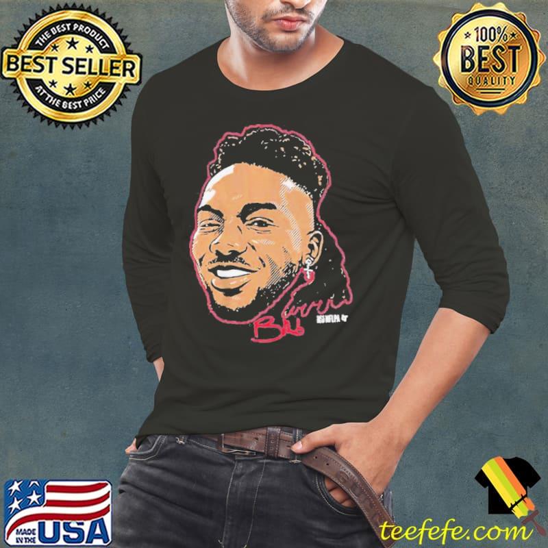Bijan Robinson Swag Head Shirt Long Sleeve Tee Bijan Robinson Swag Head Shirt Long Sleeve Tee