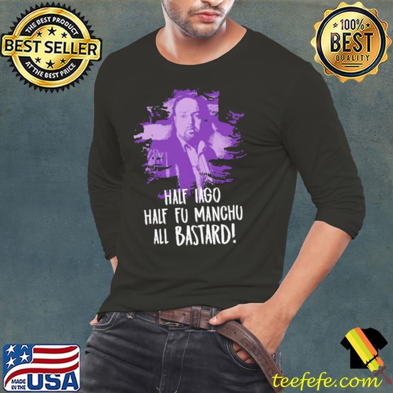 Black Books – Manny Half Lago Half Fu Manchu All Bastard Shirt Long Sleeve Tee Black Books – Manny Half Lago Half Fu Manchu All Bastard Shirt Long Sleeve Tee