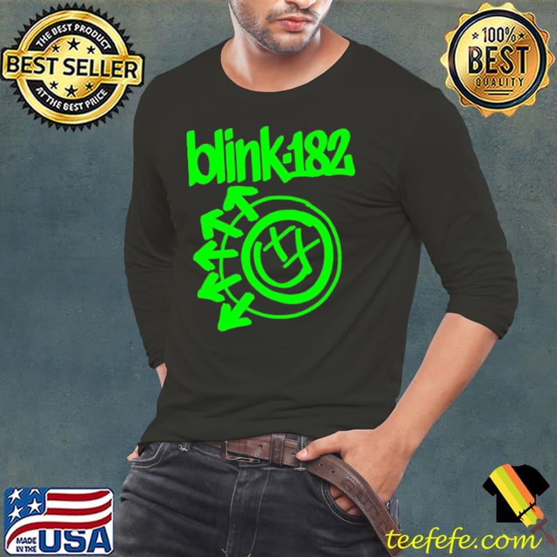 Blink 182 One More Time Green Logo Cassette Shirt Long Sleeve Tee Blink 182 One More Time Green Logo Cassette Shirt Long Sleeve Tee