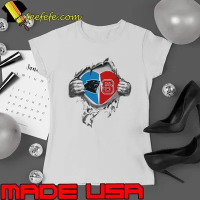 Blood Inside Me Carolina Panthers And NC State Wolfpack 2023 shirt