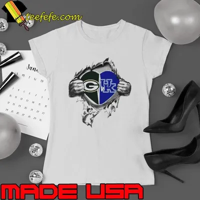 Blood Inside Me Green Bay Packers And Kentucky Wildcats 2023 shirt