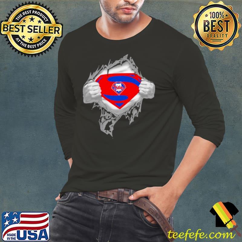 Blood Inside Me Philadelphia Phillies Superman Shirt Long Sleeve Tee Blood Inside Me Philadelphia Phillies Superman Shirt Long Sleeve Tee