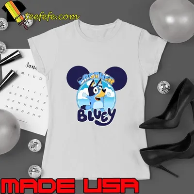 Bluey and Bingo Mum Family Birthday T-Shirt