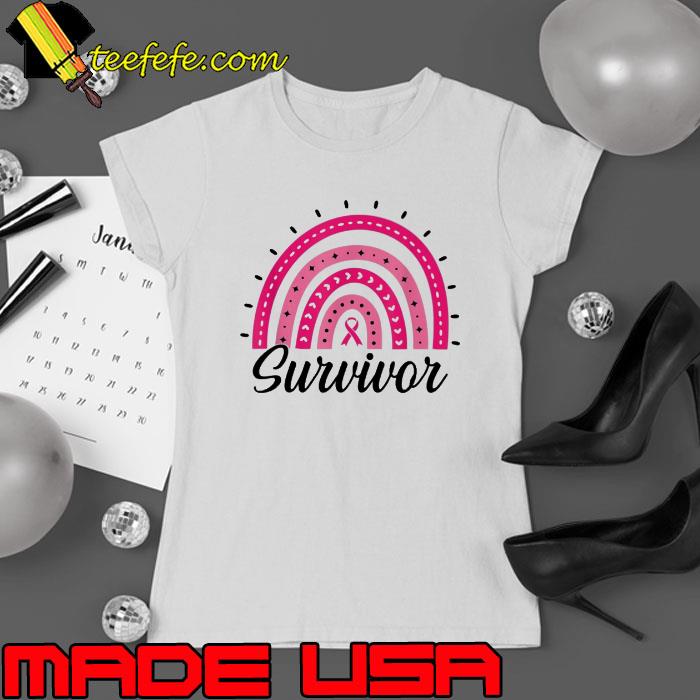Breast Cancer Awareness Survivor Rainbow shirt