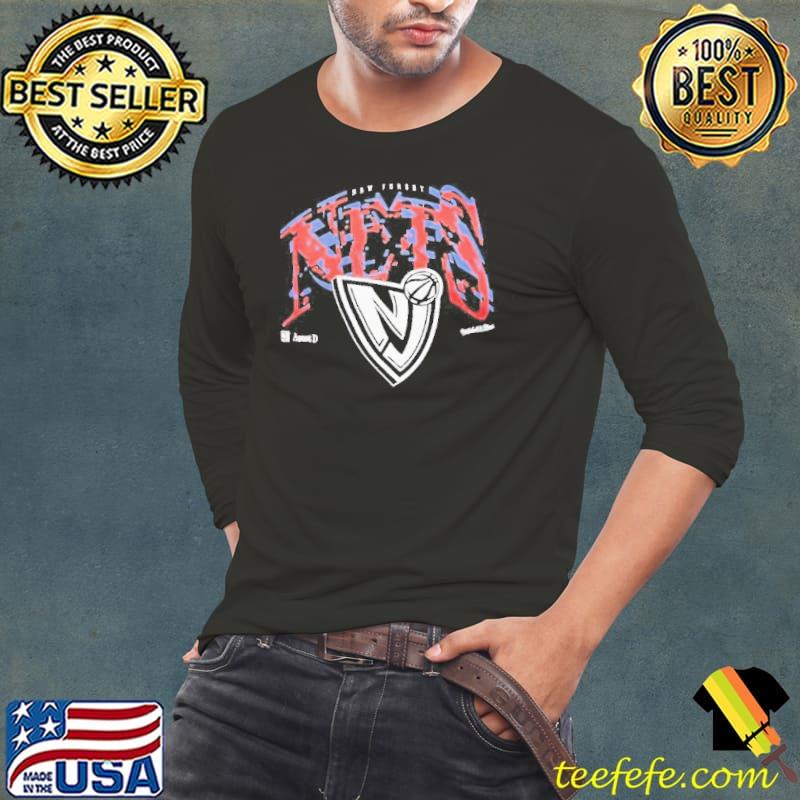 Brooklyn Nets NBA Suga Glitch Shirt Long Sleeve Tee Brooklyn Nets NBA Suga Glitch Shirt Long Sleeve Tee