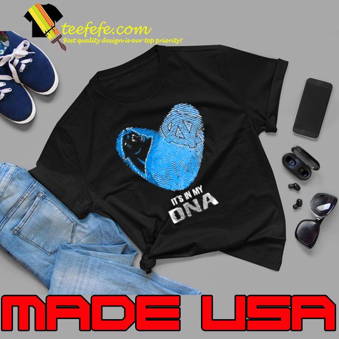 Carolina Panthers And North Carolina Tar Heels Heart It’s In My Dna 2023 s Unisex Carolina Panthers And North Carolina Tar Heels Heart It’s In My Dna 2023 s Unisex