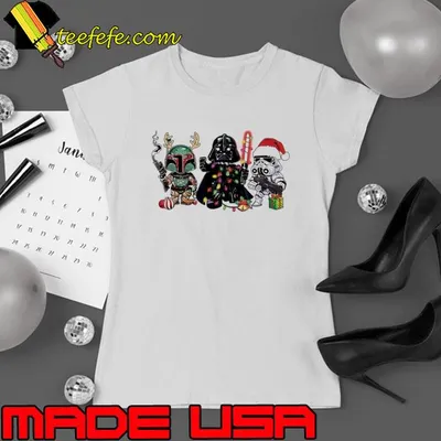 Chibi Darth Vader The Mandalorian Star Wars Christmas Xmas Shirt